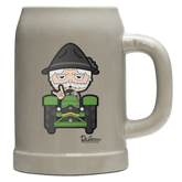 Da Oid Sinzer Bulldog Bierkrug 500ml Grau Watzmann Front